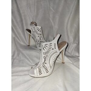 Sexy white stiletto heels size 8